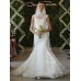 Великолепное закрытое свадебное платье русалка